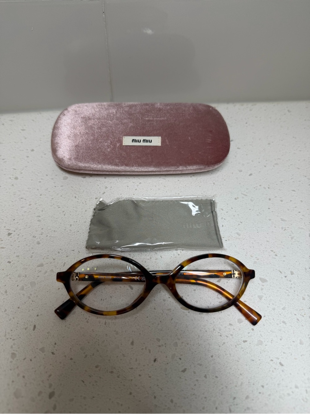 NEW MIU MIU EYEWEAR, MIU MIU MU01XV VAU1O1, ROUND EYEGLASSES MIU MIU MU 01XV